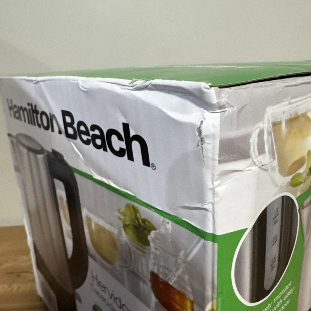Hamilton Beach Electric Kettle 1 Liter Cord-Free Stainless Serving Pot 40978G - Picture 5 of 6